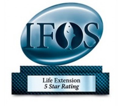 Life Extension: Awarded IFOS 5-Star rating for purity, quality, and concentration since 2005