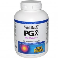 Natural Factors, WellBetX® PGX®, Plus Mulberry 180 vegetarian capsules Natural Factors, WellBetX® PGX®, Plus Mulberry 180 vegetarian capsules