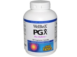 Natural Factors, WellBetX® PGX®, Plus Mulberry 180 vegetarian capsules 